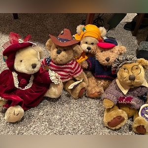 1996 Brass Button Bears Premier Collection. All 5 together being sold.